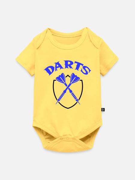  Darts Pfeile - Baby Premium Kurzarmbody - Pastellgelb