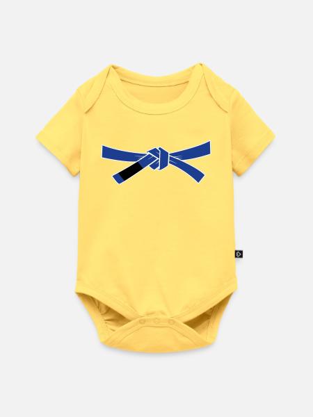 Bluebelt - Blaugurt - Baby Premium Kurzarmbody - Pastellgelb