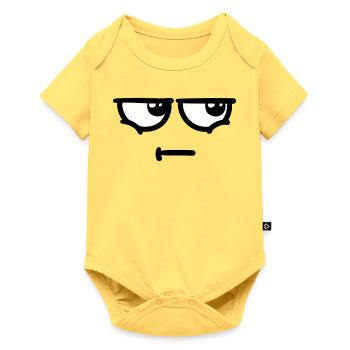 not amused - Baby Premium short-sleeve bodysuit - sky yellow - Front