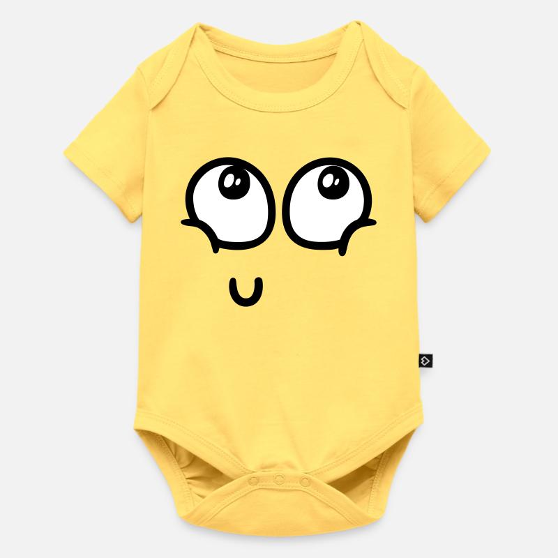 Joy overload - Baby Premium Kurzarmbody - Pastellgelb