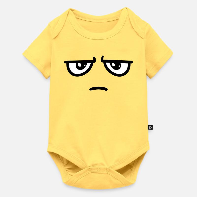 Not impressed - Baby Premium Kurzarmbody - Pastellgelb