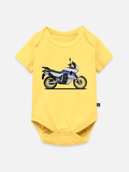 Abenteuer-Fahrrad - Baby Premium Kurzarmbody - Pastellgelb