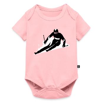 Ski - Body à manches courtes Premium Bébé - rose - Devant