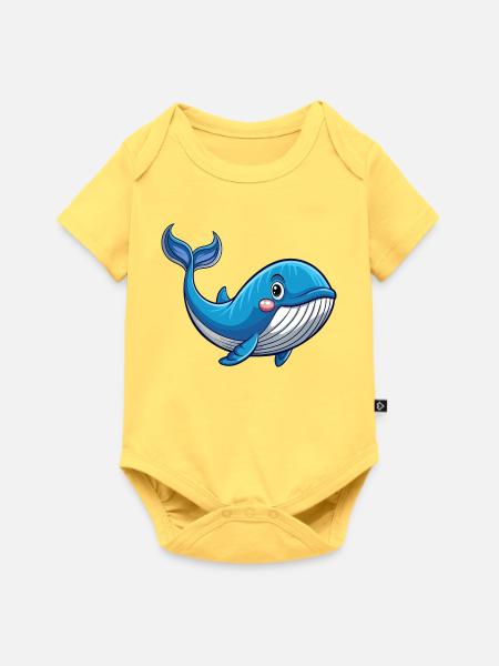 Wal - Baby Premium Kurzarmbody - Pastellgelb