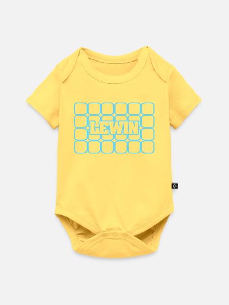 Lewin - Baby Premium Kurzarmbody - Pastellgelb