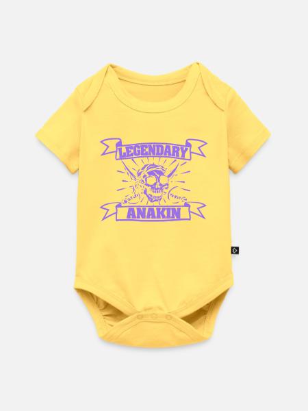 Anakin - Baby Premium Kurzarmbody - Pastellgelb