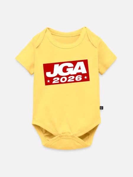 Jga 2026 Junggesellenabschied - Baby Premium Kurzarmbody - Pastellgelb