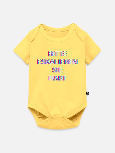 Hardtekk Tekk - Baby Premium Kurzarmbody - Pastellgelb