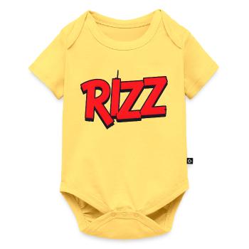rizz - Baby Premium short-sleeve bodysuit - sky yellow - Front