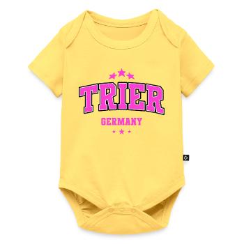 Trier Germany Pink Heimat College Design - Baby Premium short-sleeve bodysuit - sky yellow - Front