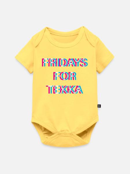 Hardtekk Tekk - Baby Premium Kurzarmbody - Pastellgelb