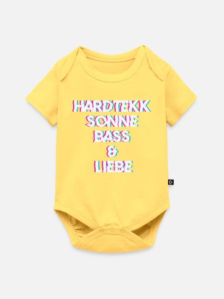 Hardtekk Tekk - Baby Premium Kurzarmbody - Pastellgelb