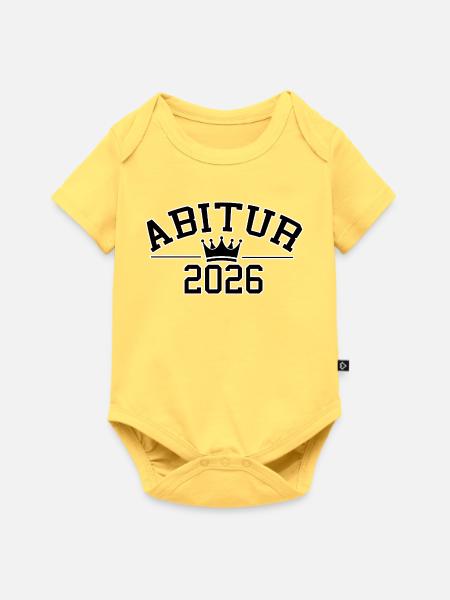 Abitur 2026 - Baby Premium Kurzarmbody - Pastellgelb