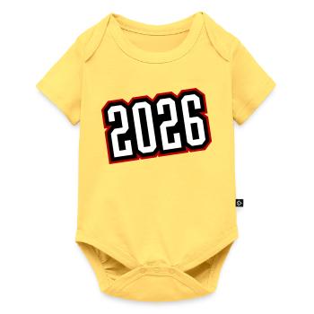 2026 - Baby Premium short-sleeve bodysuit - sky yellow - Front