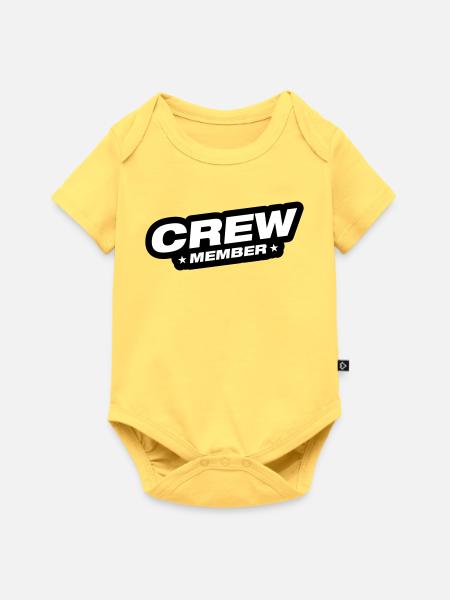 Crew Mitglied - Baby Premium Kurzarmbody - Pastellgelb