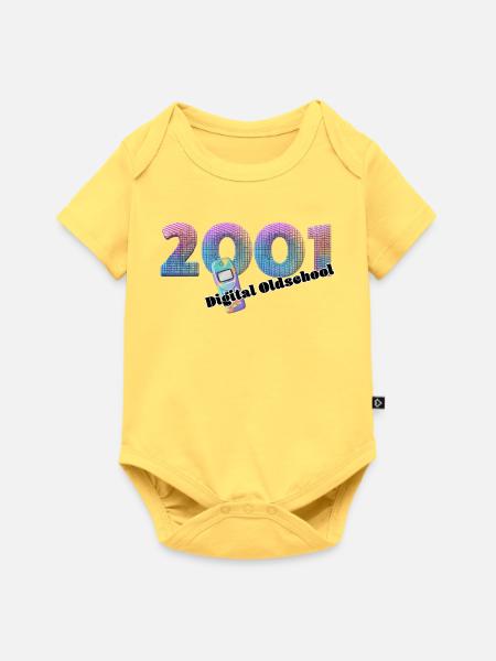 2001 – Früher Mobiler Lifestyle - Baby Premium Kurzarmbody - Pastellgelb