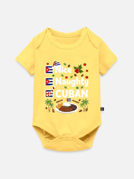 Nice Naughty Cuban - Baby Premium Kurzarmbody - Pastellgelb