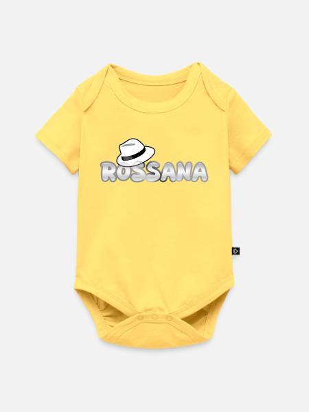 Hut Rossana - Baby Premium Kurzarmbody - Pastellgelb