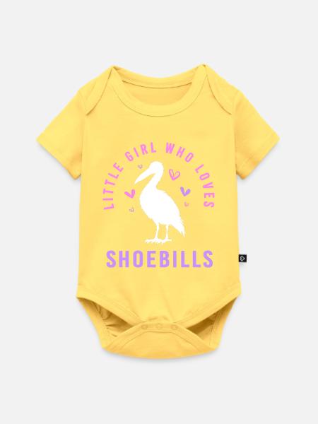 Schuhschnabel - Baby Premium Kurzarmbody - Pastellgelb