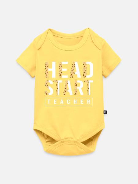 Vorschulkind Lehrer Vorschule - Baby Premium Kurzarmbody - Pastellgelb