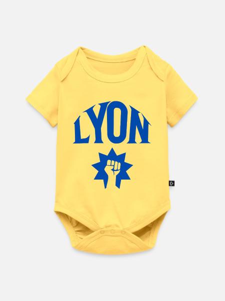 Lyon - Baby Premium Kurzarmbody - Pastellgelb
