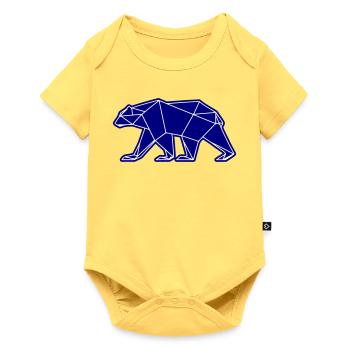 Polar Bear Polar Bear Polygon Icon - Baby Premium short-sleeve bodysuit - sky yellow - Front