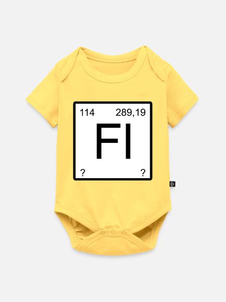 Fl Flerovium Element Symbol - Baby Premium Kurzarmbody - Pastellgelb