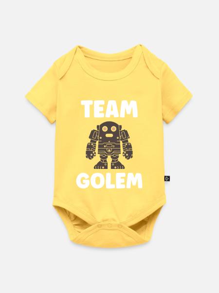 Team Golem - Baby Premium Kurzarmbody - Pastellgelb