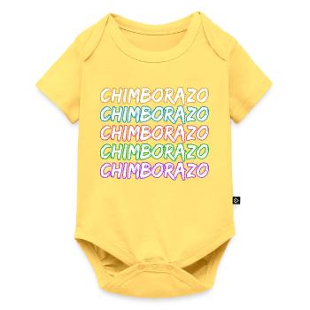 Escalade du Chimborazo - Body à manches courtes Premium Bébé - jaune pastel - Devant