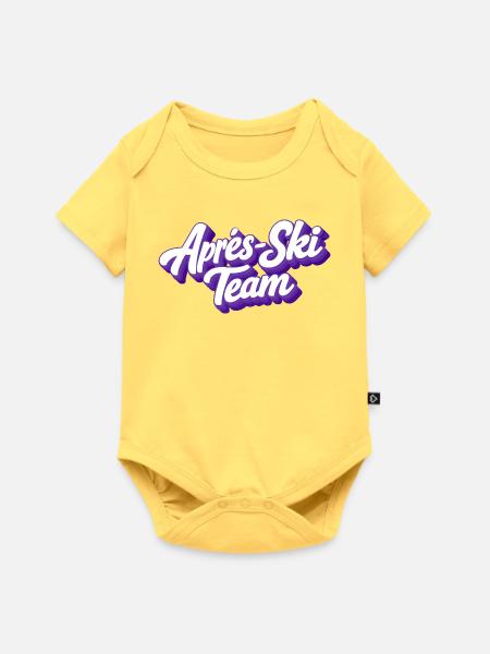 Apres Ski Team - Baby Premium Kurzarmbody - Pastellgelb