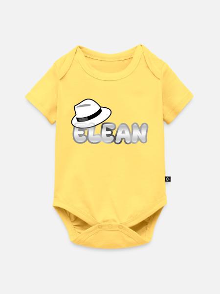 Hut Elean - Baby Premium Kurzarmbody - Pastellgelb