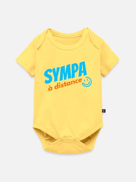 Aus der Ferne cool - Baby Premium Kurzarmbody - Pastellgelb