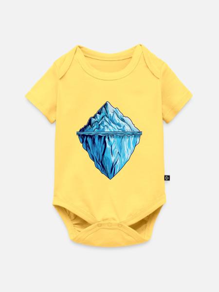 Der Eisberg, mehr als man denkt. - Baby Premium Kurzarmbody - Pastellgelb