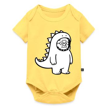 Karnevalmuffel Opa - Baby Premium Kurzarmbody - Pastellgelb - Vorne