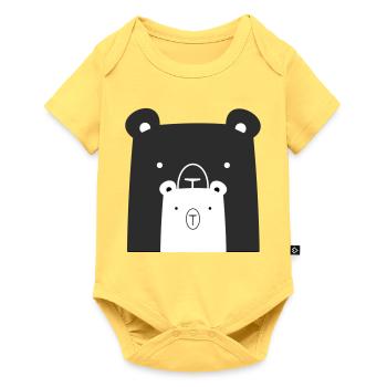 Bear Bear Polar Bear Brown Bear I Gift Idea - Baby Premium short-sleeve bodysuit - sky yellow - Front