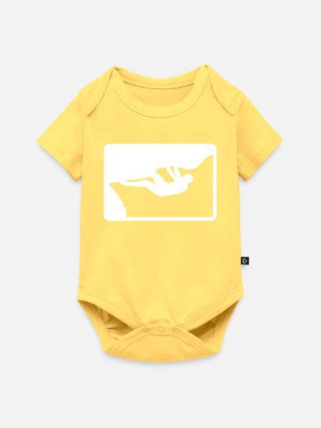 Outdoor Boulderer - Baby Premium Kurzarmbody - Pastellgelb