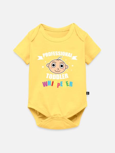 Professional Toddler Whisperer - Baby Premium Kurzarmbody - Pastellgelb