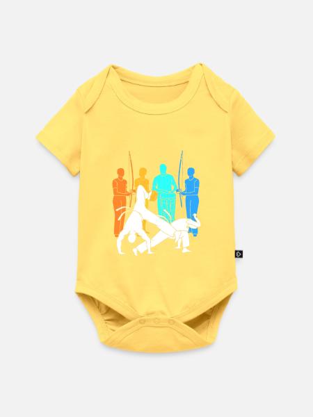 Capoeira - Baby Premium Kurzarmbody - Pastellgelb