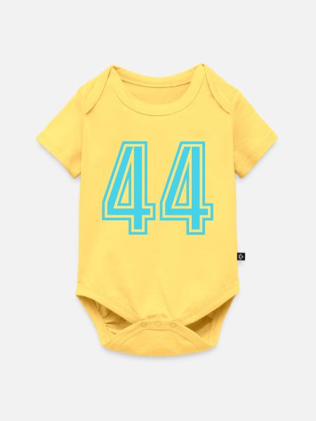 44 - Baby Premium Kurzarmbody - Pastellgelb