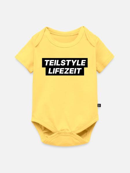 TEILSTYLE LIFEZEIT - Baby Premium Kurzarmbody - Pastellgelb