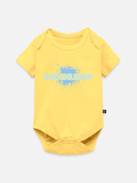 Aufgabe Bodenleger - Baby Premium Kurzarmbody - Pastellgelb