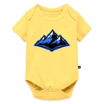 Mountains Symbol Alps - Baby Premium short-sleeve bodysuit - sky yellow - Front