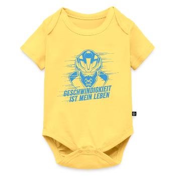 Vélo de route Vélo Vélo Sport Vélo VTT - Body à manches courtes Premium Bébé - jaune pastel - Devant