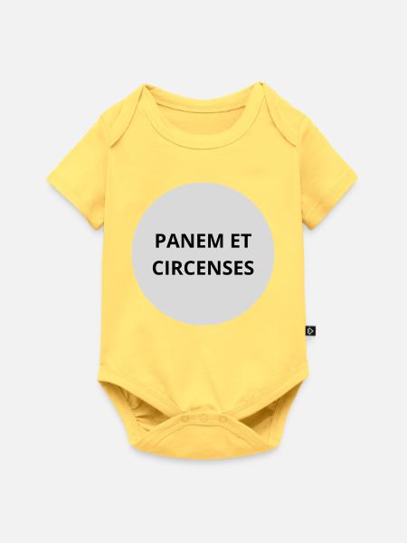 Panem et Circenses - Baby Premium Kurzarmbody - Pastellgelb
