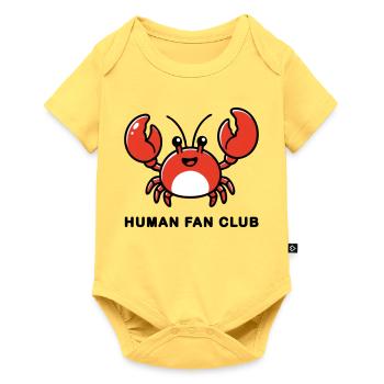 AI Human Fan Club - Baby Premium short-sleeve bodysuit - sky yellow - Front