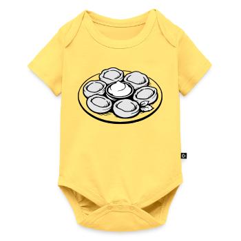Pelmeni, Manti - Body à manches courtes Premium Bébé - jaune pastel - Devant