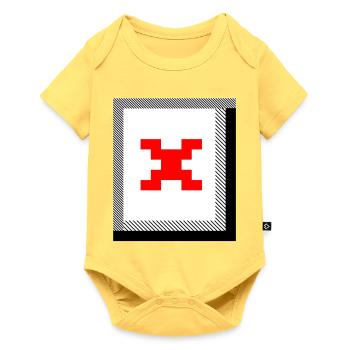 Missing Image – File Not Found - Baby Premium Kurzarmbody - Pastellgelb - Vorne