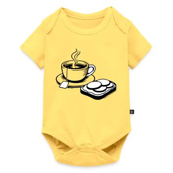Cup - Baby Premium short-sleeve bodysuit - sky yellow - Front