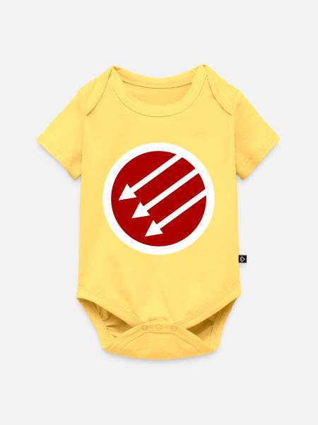 Iron Front / Eiserne Front / Järnfronten - Baby Premium Kurzarmbody - Pastellgelb