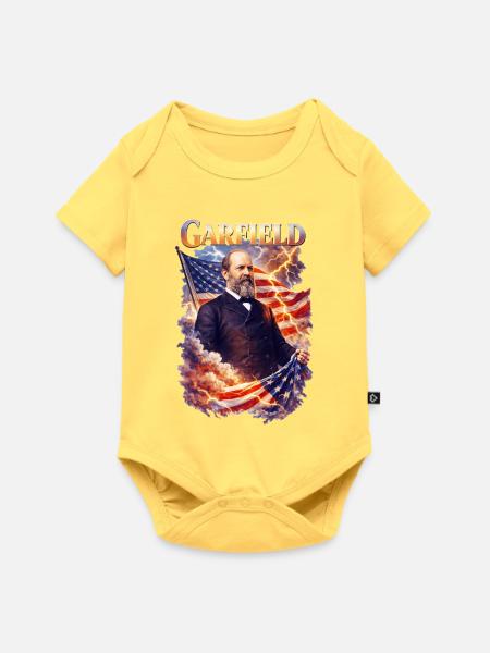 Patriotic Portrait Storm - Baby Premium Kurzarmbody - Pastellgelb